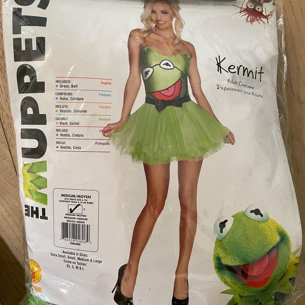 Kermit Muppets Costume Dress